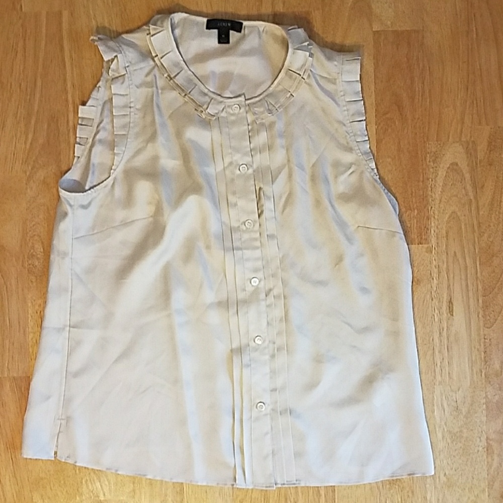 J. Crew size 10 sleeveless shirt